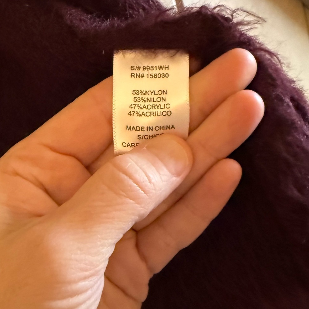 NWOT Love Tree Eyelash Cardigan - Picture 7 of 7